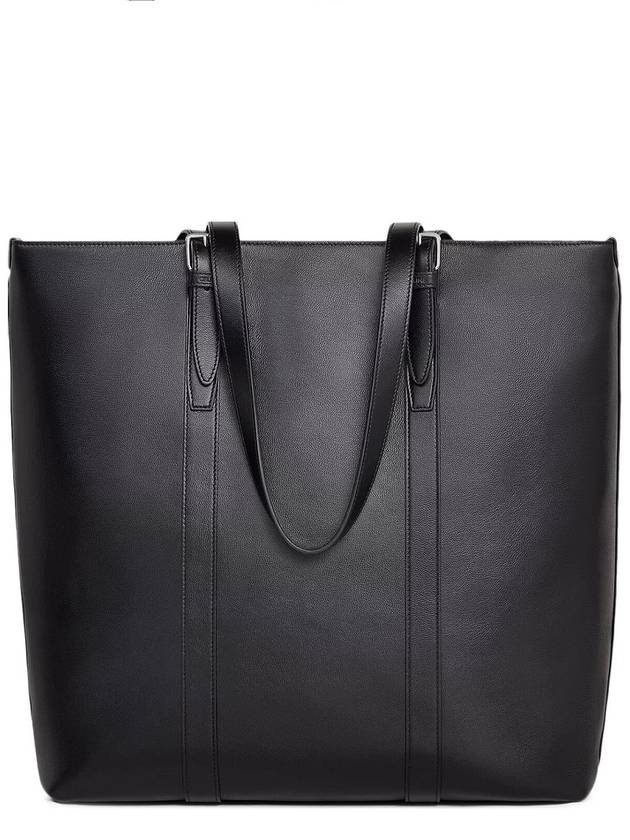 CELINE Cabas Buckle Smooth Calfskin Tote Bag Black