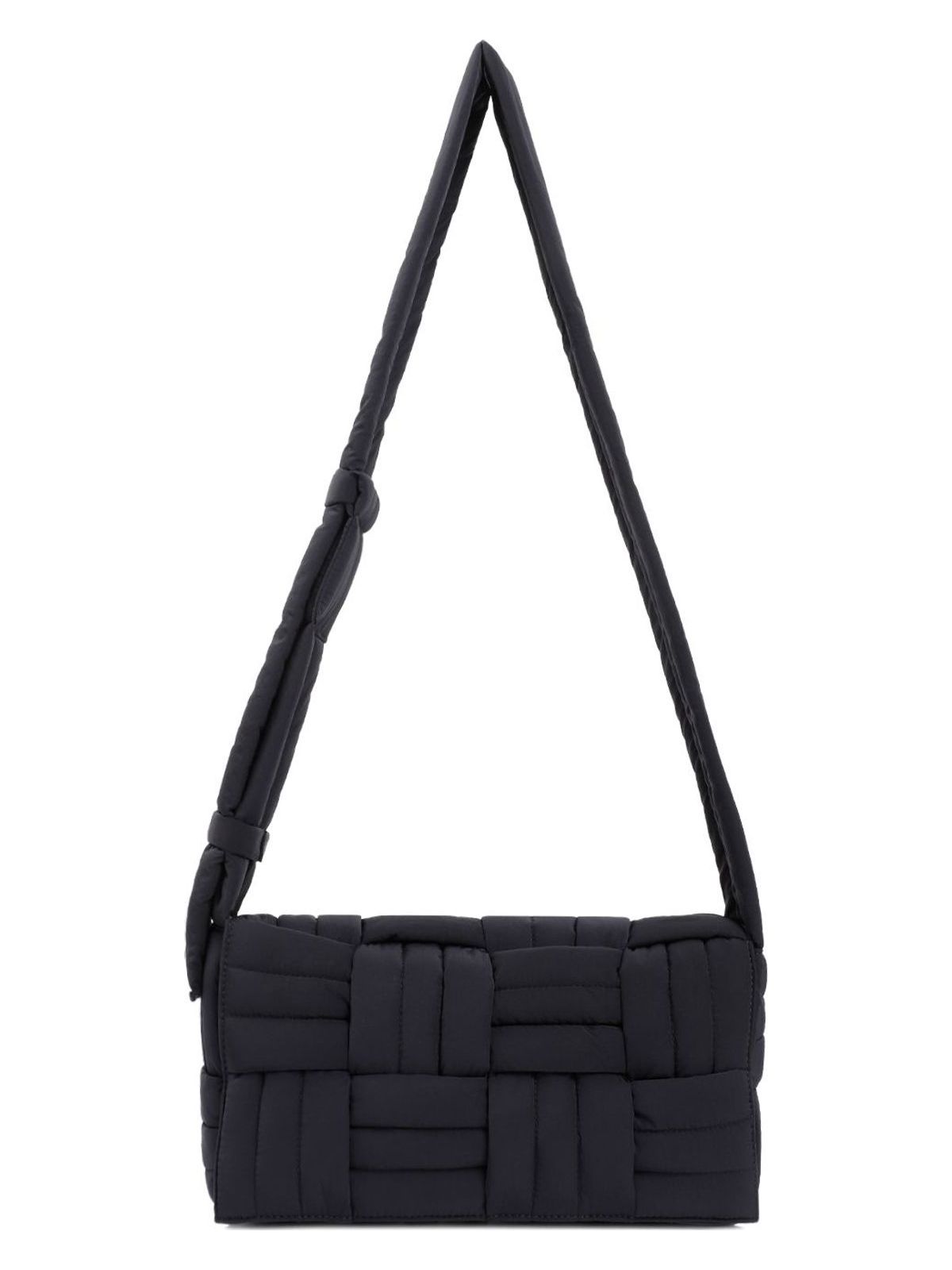 Bottega Veneta Men's Tech Cassette Stitch Shoulder Bag in Black | Size UNICA | 787588V46F1