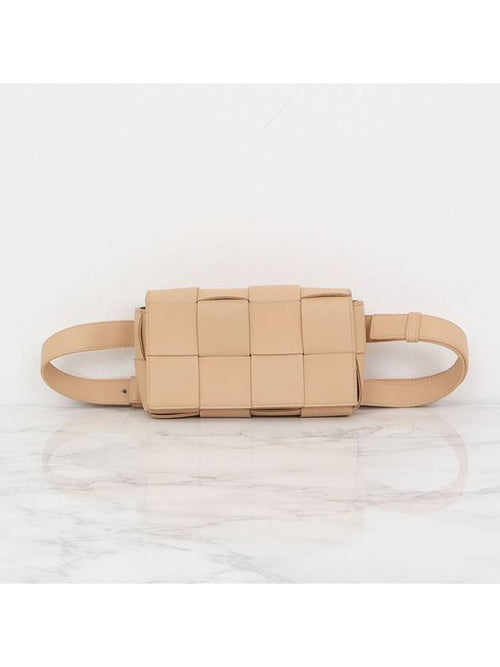 Bottega Veneta Cassette belt bag mini almond 668572