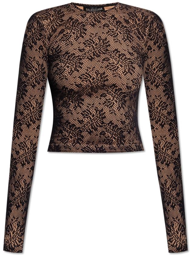 Balenciaga Balenciaga Lace Top, Women's, Black