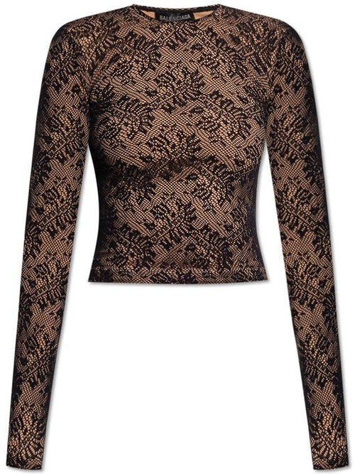 Balenciaga Balenciaga Lace Top, Women's, Black