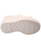 FENDI Fashion Show Leather Wedge Sandal