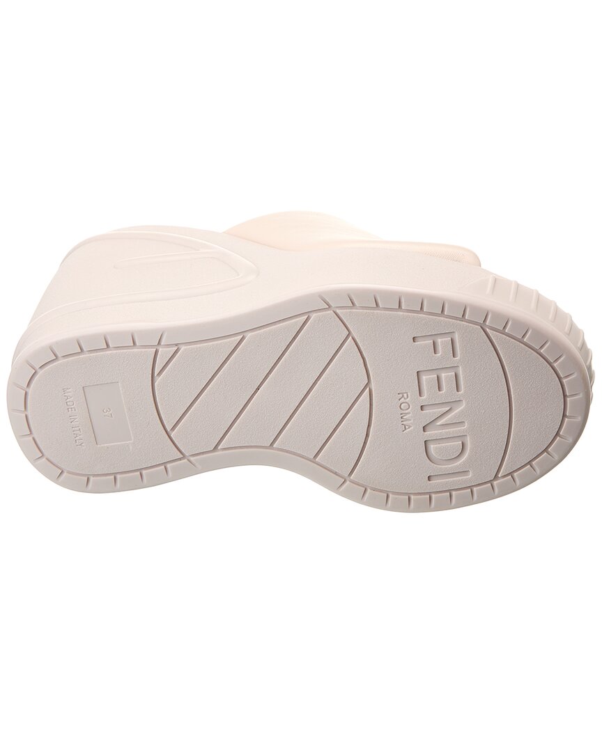 FENDI Fashion Show Leather Wedge Sandal