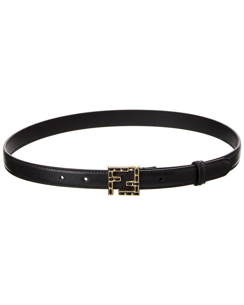 FENDI FF Buckle Leather Belt