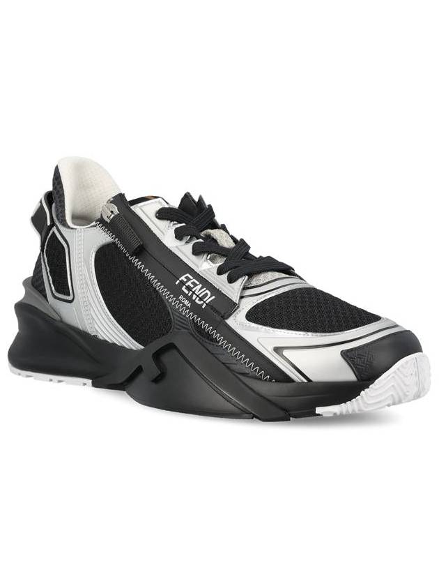 Fendi Technical Mesh Running Low-Top Sneakers Black