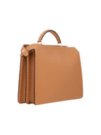 Fendi Peekaboo ISeeU Leather Tote Bag Beige