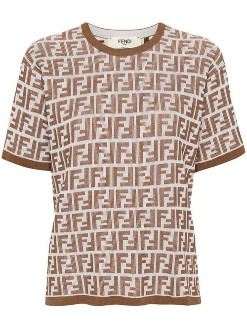 Fendi Fendi Bicolor Ff T-Shirt Clothing