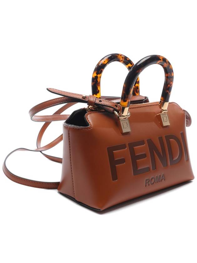 Fendi By The Way Small Leather Tote Bag Brown