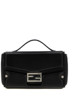 Fendi Trunk Soft Padded Leather Tote Bag Black