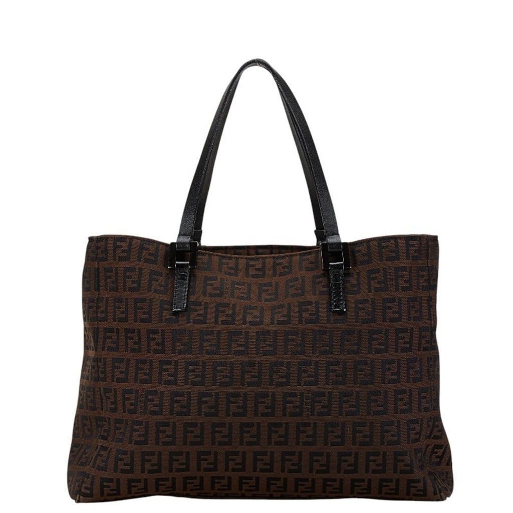 Fendi   Canvas Leather Handbag Tote Bag ()