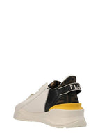 Fendi Flow FF Jacquard Leather Running Low Top Sneakers White