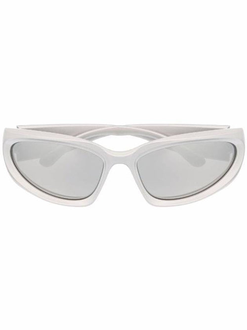 Balenciaga Eyewear Swift Oval Sunglasses Silver