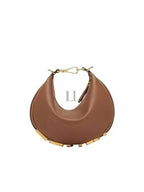 Fendi Fendigraphy Leather Small Tote Bag Brown