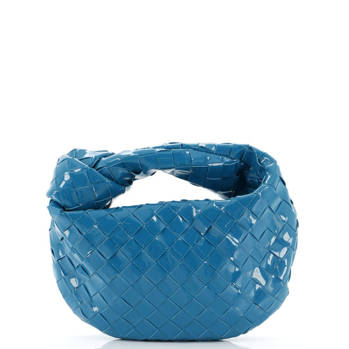 Bottega Veneta Jodie Hobo Intrecciato Patent Mini