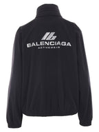 Balenciaga Logo Print Track Jacket Black