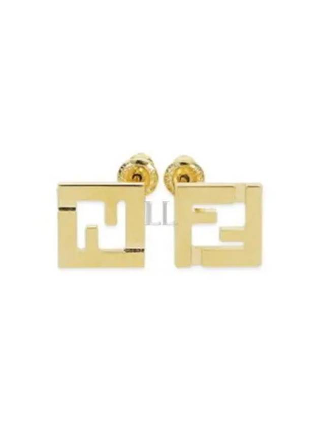 Fendi Forever Metal Earrings Gold