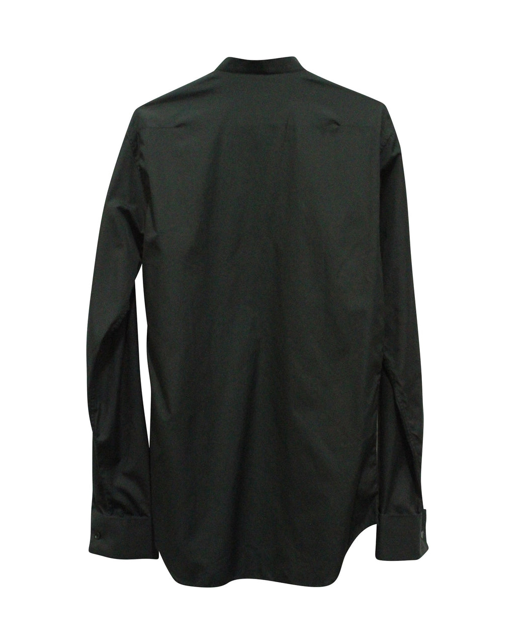 Dior Two Tone Buttondown Shirt in Black Cotton