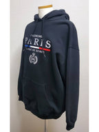 Balenciaga Paris Logo Hooded Sweatshirt S