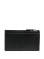Balenciaga Logo Print Cash Card Wallet Black