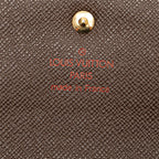 Louis Vuitton Damier Ebene Trifold Wallet N61202 Brown PVC Leather