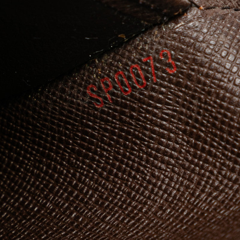 Louis Vuitton Damier Ebene Trifold Wallet N61202 Brown PVC Leather
