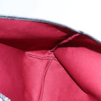 FENDI Zucchino Canvas Tote Bag Red Black Silver90199
