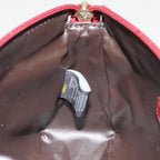 FENDI Zucca Canvas Pouch Red Gold90202