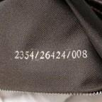 FENDI Zucca Canvas Mamma Baguette Shoulder Bag Beige Brown Silver90203