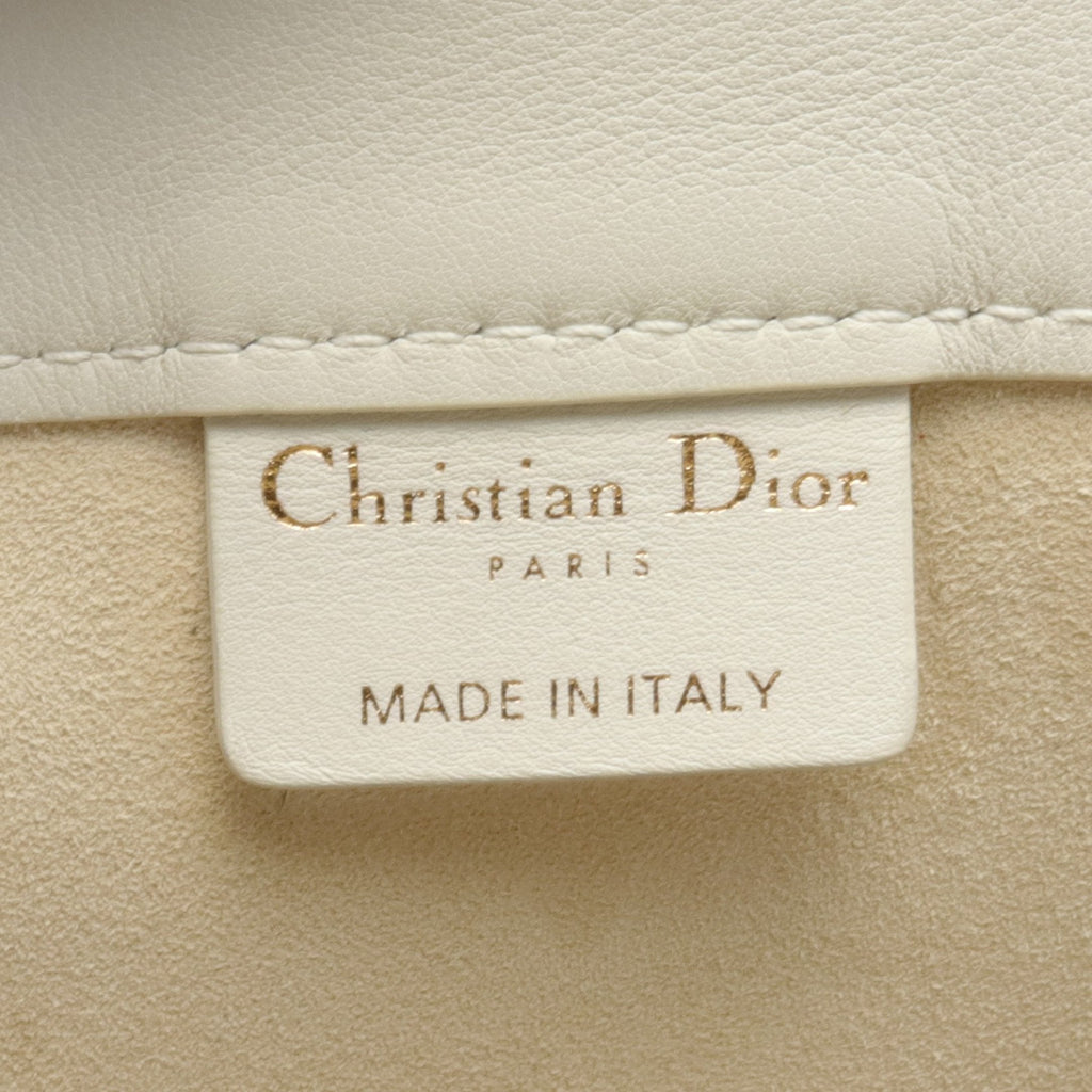 Dior BOOK TOTE Book tote Large Handbag Tote bag Leather Off white Black