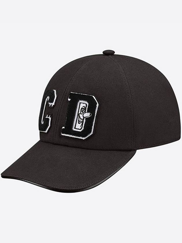 Embroidered Logo Ball Cap Black Dior