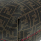 FENDI Zucca Canvas Tote Bag Brown Black gold90403
