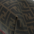 FENDI Zucca Canvas Tote Bag Brown Black gold90403