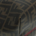 FENDI Zucca Canvas Tote Bag Brown Black gold90403