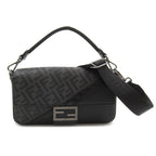 FENDI 2way shoulder bag Shoulder bag PVC Coated Canvas Leather Black