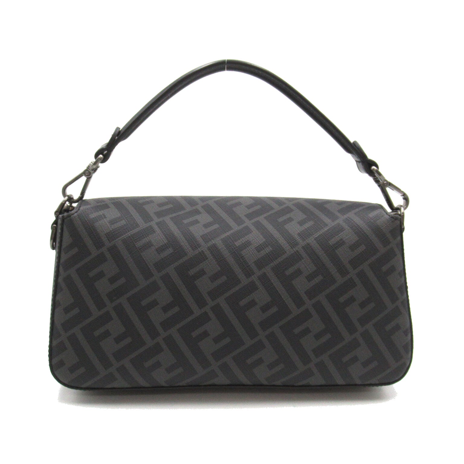 FENDI 2way shoulder bag Shoulder bag PVC Coated Canvas Leather Black