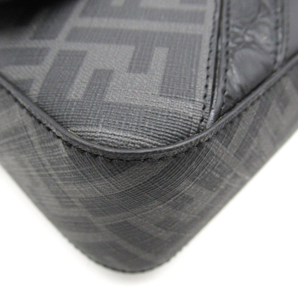 FENDI 2way shoulder bag Shoulder bag PVC Coated Canvas Leather Black