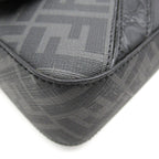 FENDI 2way shoulder bag Shoulder bag PVC Coated Canvas Leather Black