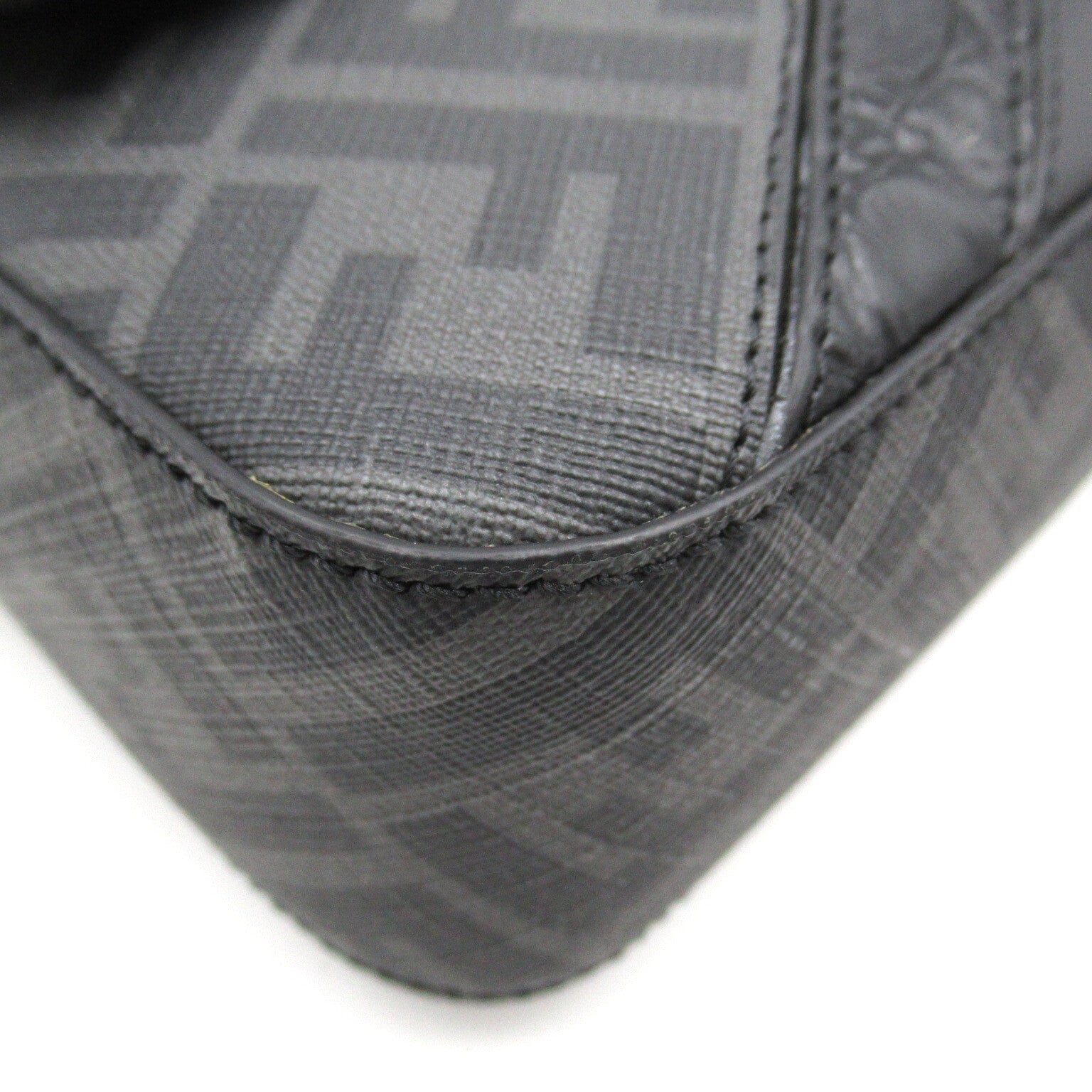 FENDI 2way shoulder bag Shoulder bag PVC Coated Canvas Leather Black