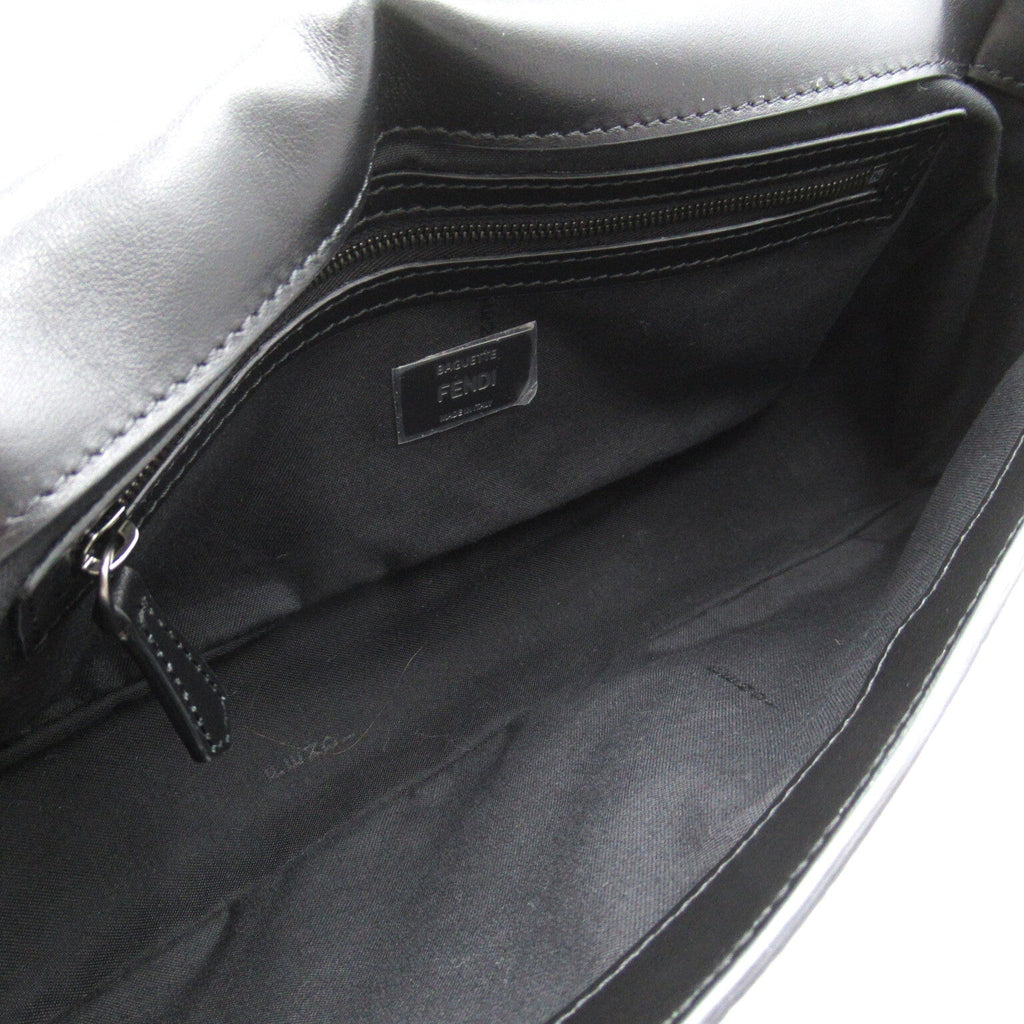 FENDI 2way shoulder bag Shoulder bag PVC Coated Canvas Leather Black