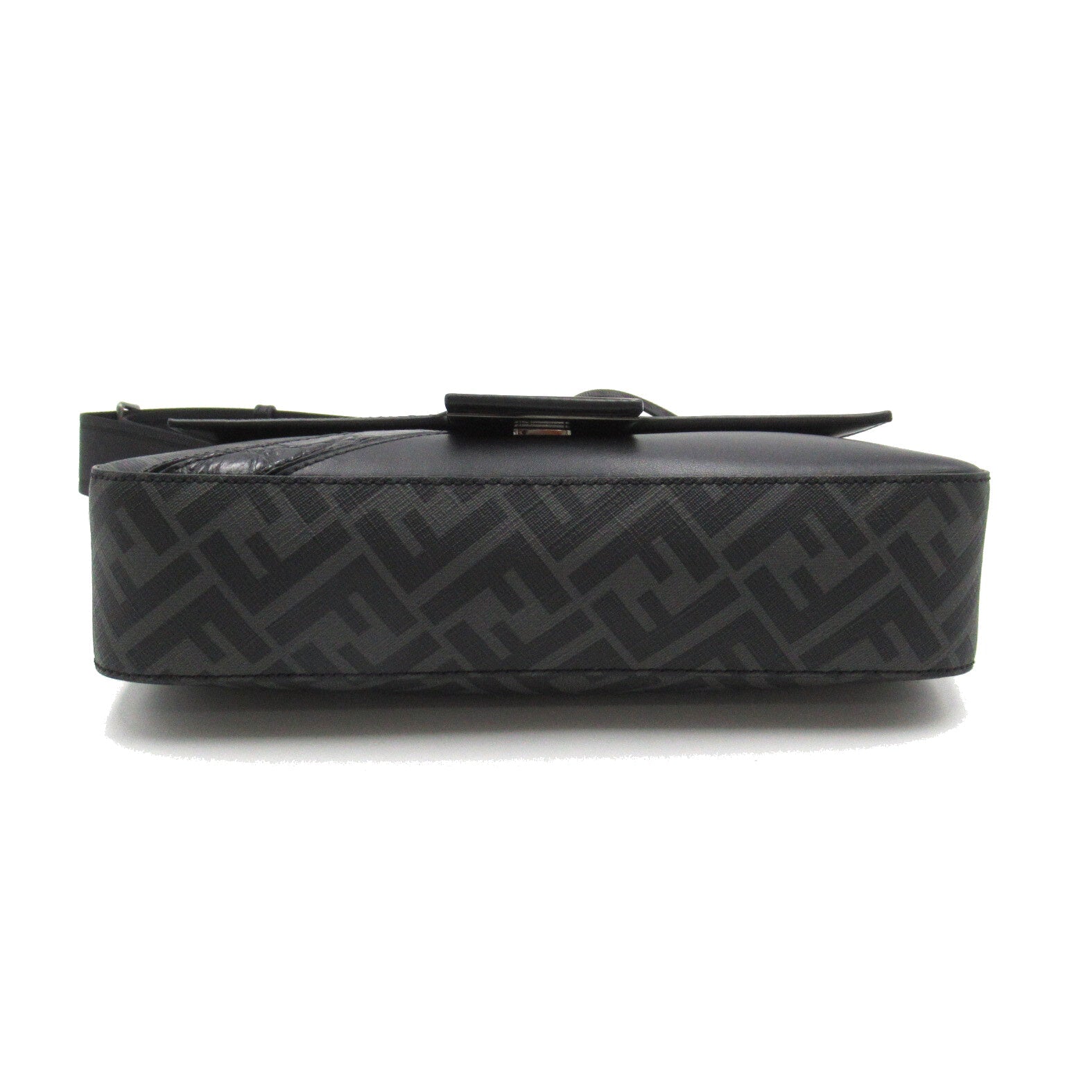 FENDI 2way shoulder bag Shoulder bag PVC Coated Canvas Leather Black