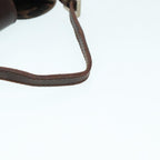 FENDI Zucca Canvas Mini Croissant Hand Bag Brown Black Silver90427