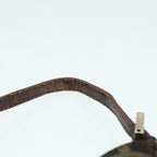 FENDI Zucca Canvas Mini Croissant Hand Bag Brown Black Silver90427