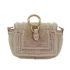 FENDI Chain Shoulder Wallet Beige Gold90429