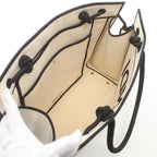 FENDI Shoulder bag Tote bag Canvas Off white Black Logo