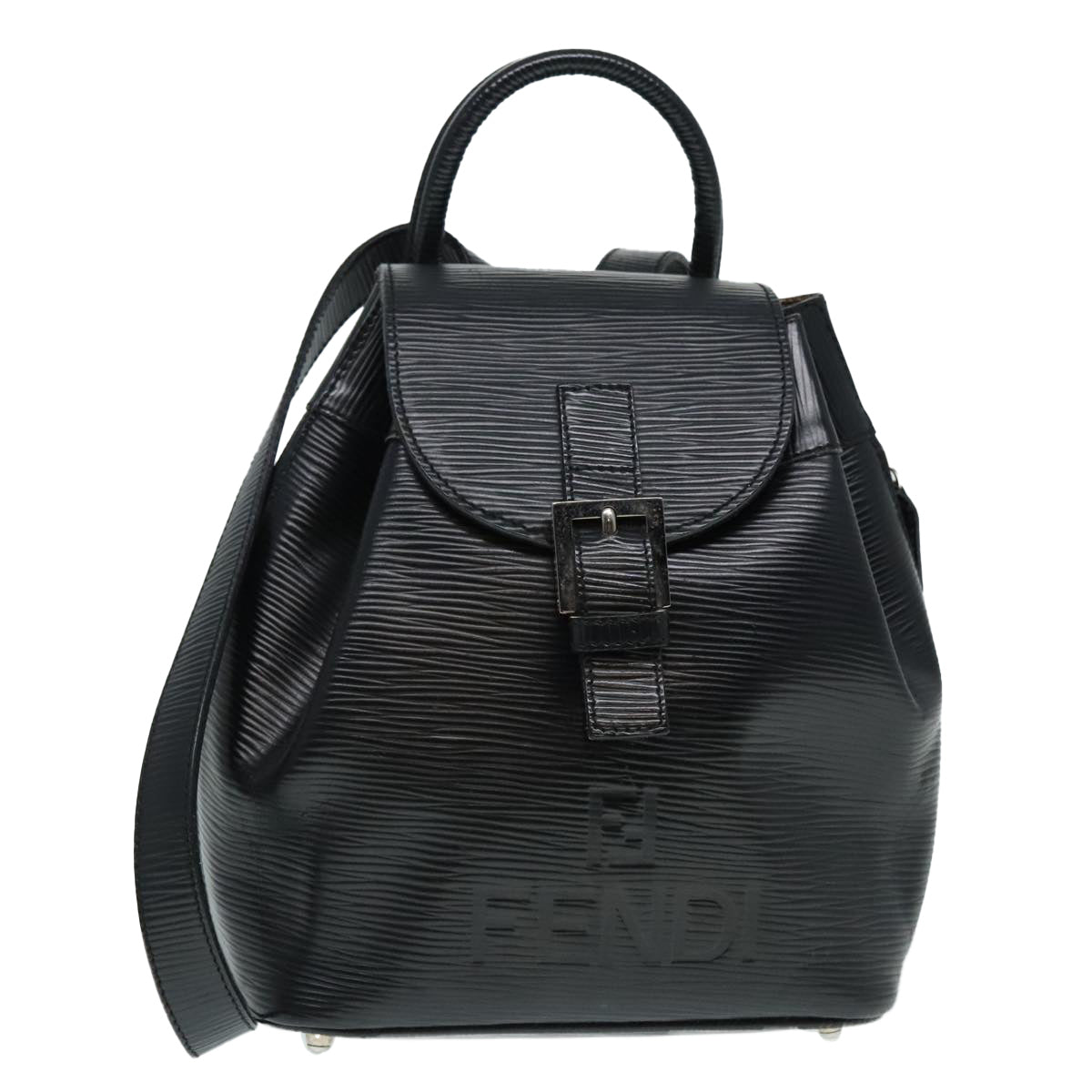 FENDI Backpack Leather Black90504