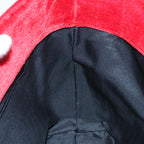 FENDI Tote Bag Corduroy Red Black Silver90542