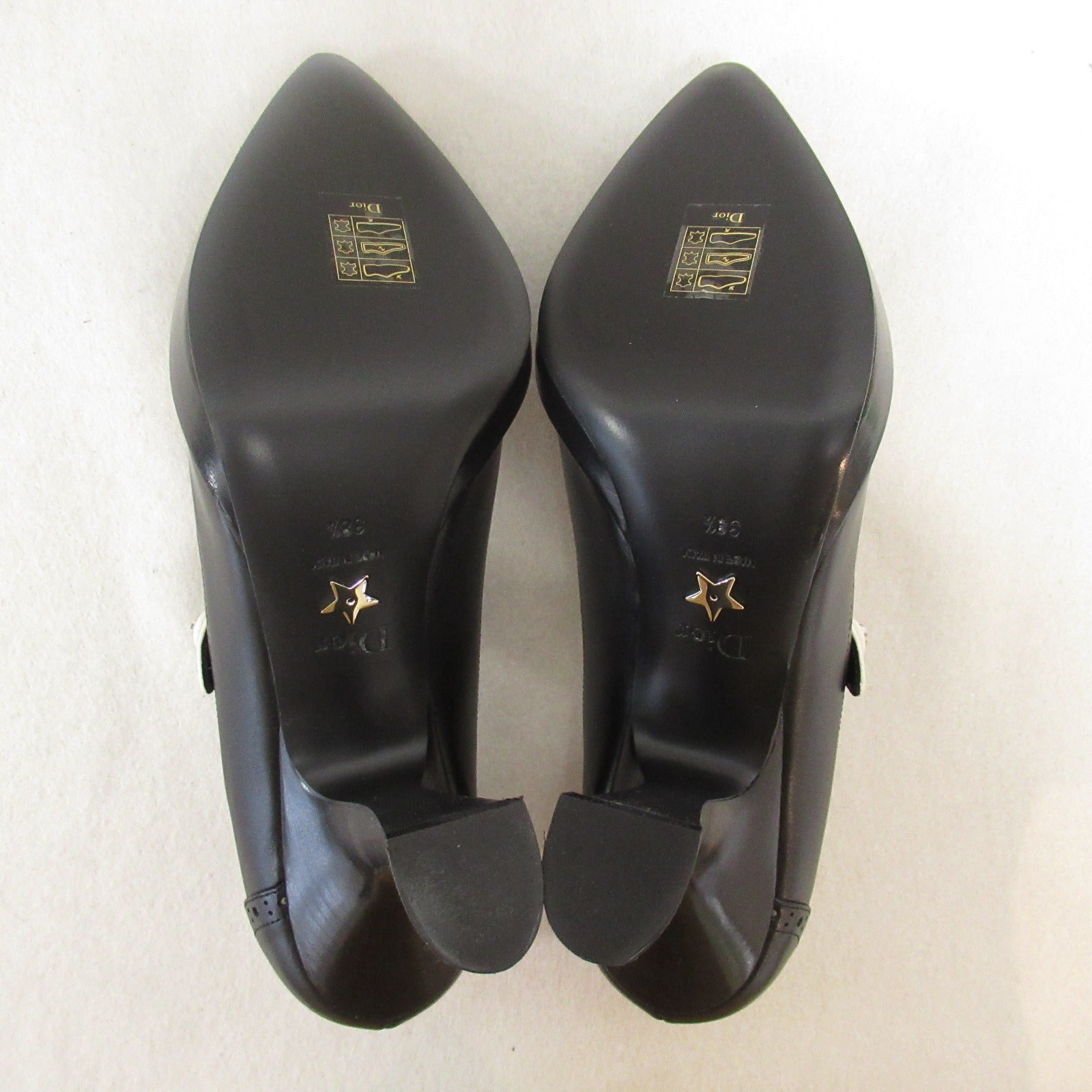 Dior Pumps Pumps Leather Black White