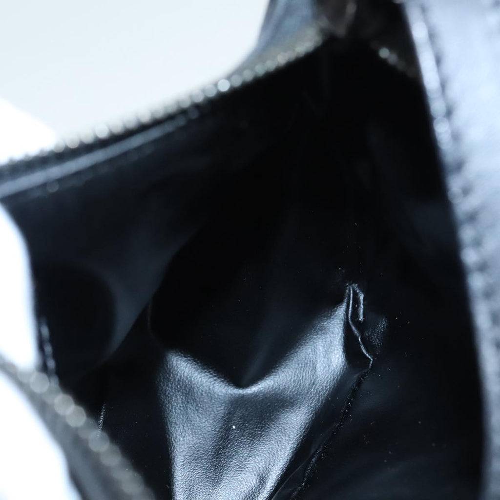 FENDI Zucchino Canvas Hand Bag Black Silver90550