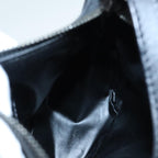 FENDI Zucchino Canvas Hand Bag Black Silver90550