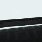 FENDI Zucchino Canvas Hand Bag Black Silver90550